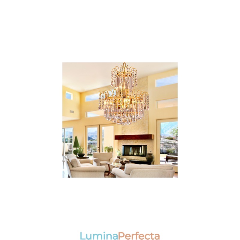 Candelabru de cristal de lux cu 7 lumini