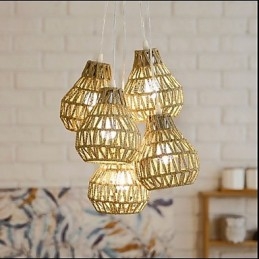 Candelabru Cage Rope Creative RETRO Art 5 Head