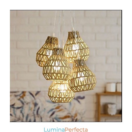 Candelabru Cage Rope Creative RETRO Art 5 Head Candelabru Cage Rope Creative RETRO Art 5 Head