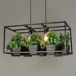 Lampă suspendată cu design decorativ modern și contemporan (nu include plante)