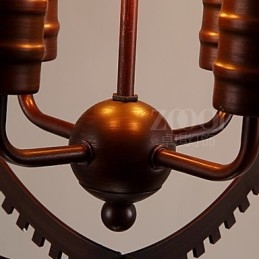 Lampe suspendate retro creative Candelabru din fier forjat de țară americană