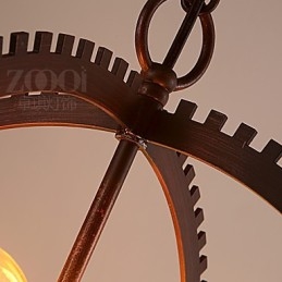 Lampe suspendate retro creative Candelabru din fier forjat de țară americană