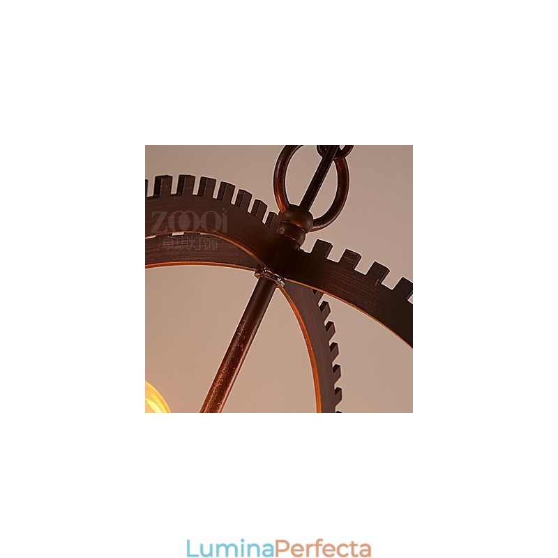 Lampe suspendate retro creative Candelabru din fier forjat de țară americană
