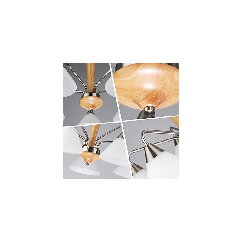 Lampe suspendate Modern Contemporan Lemn Bambus