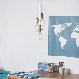 Lampă tradițională clasică vintage în stil mini metal pendant