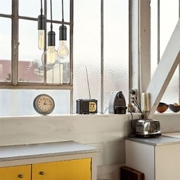 Vintage Mini Style Pictură Metal Pendant Lampă Garaj