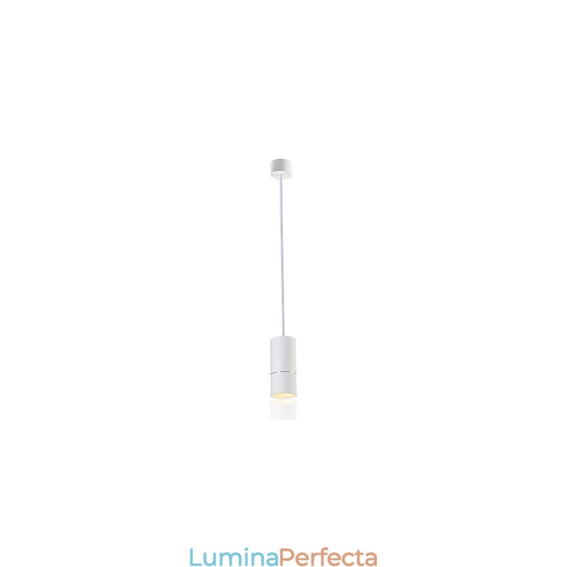 GE 05032 8W 136mm 1 Lumină Mini Lampă suspendată alb pudrat cu aluminiu
