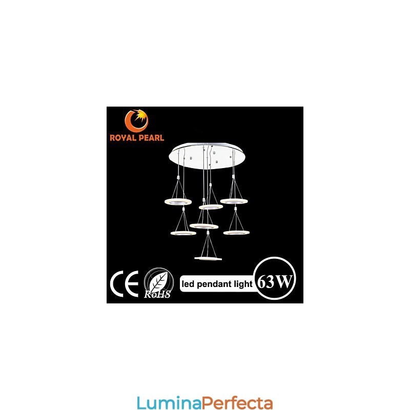 Iluminat suspendat pentru interior de birou, 63W