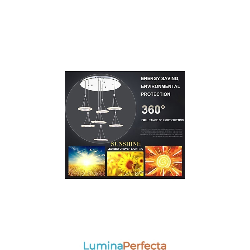 Iluminat suspendat pentru interior de birou, 63W