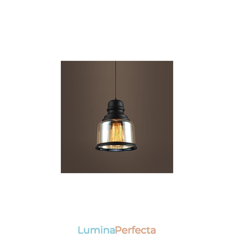 Iluminat retro Loft Lights Lampă suspendată din sticlă