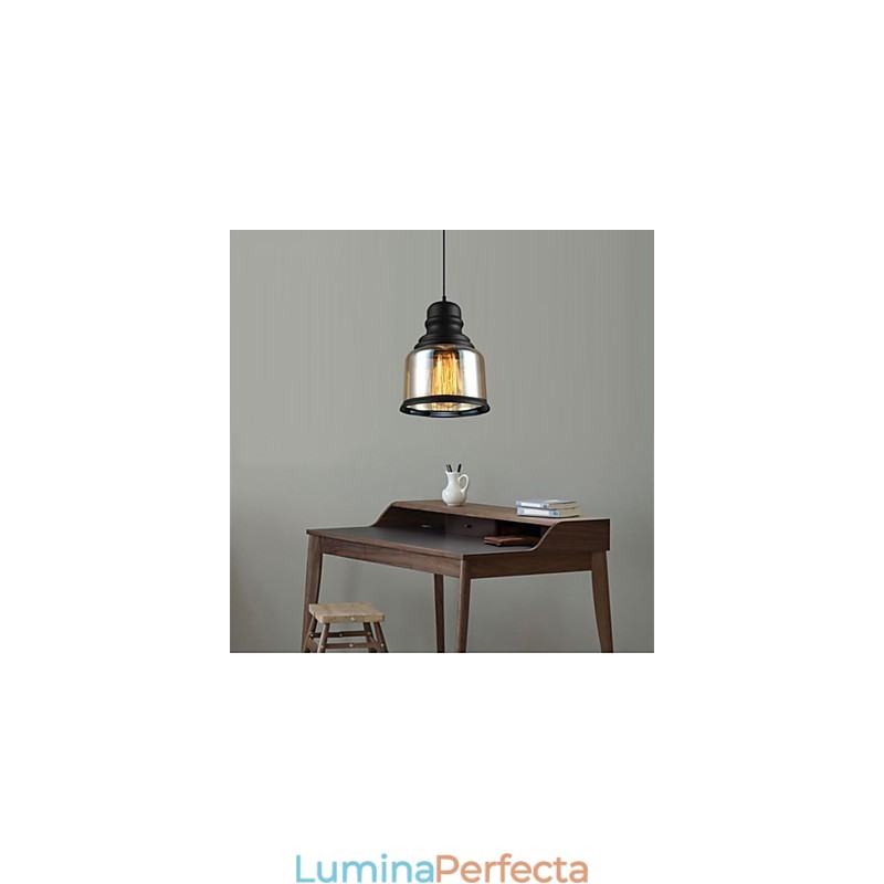 Iluminat retro Loft Lights Lampă suspendată din sticlă