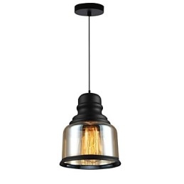 Iluminat retro Loft Lights Lampă suspendată din sticlă