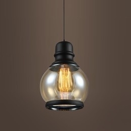 Iluminat retro Loft Lights Lampă suspendată din sticlă