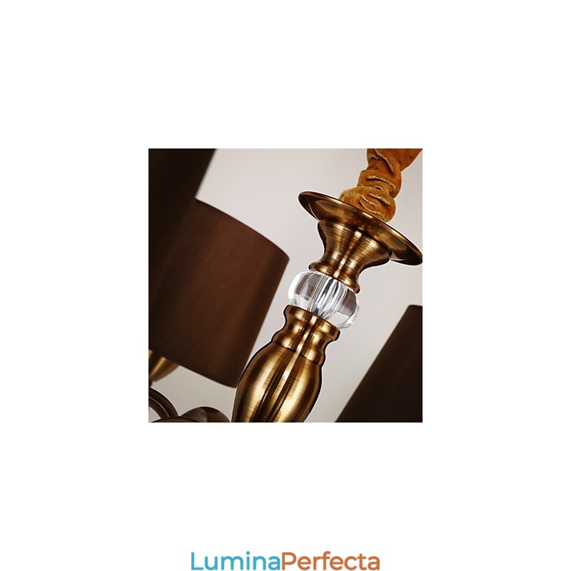 Rustic Lodge Vintage Mini Candelabru din metal galvanizat