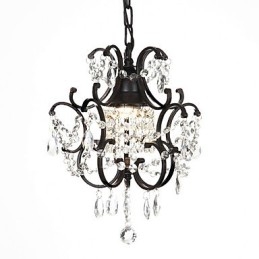 Candelabru modern cu margele de cristal