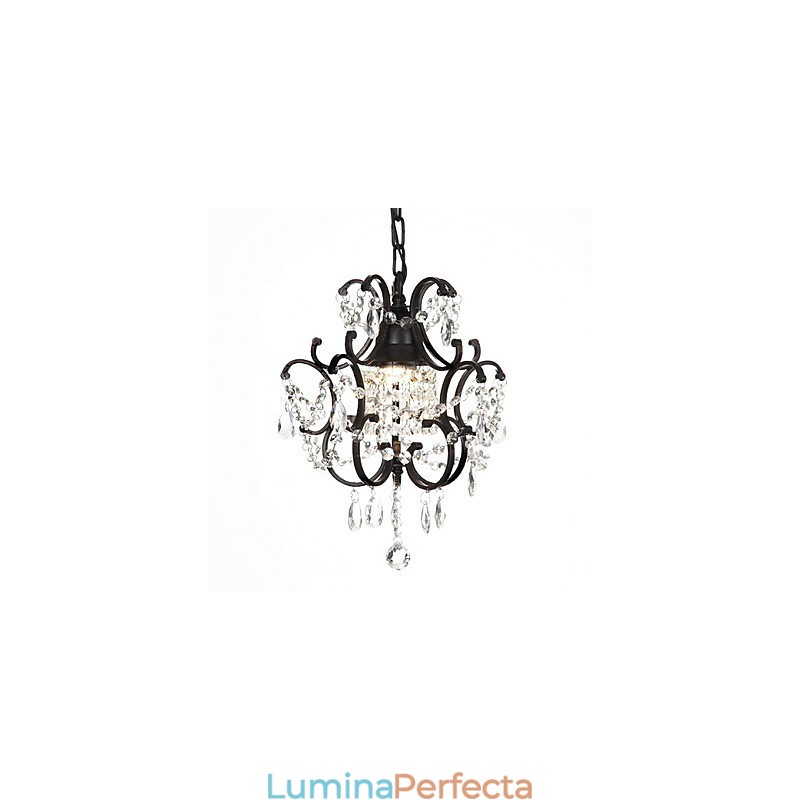 Candelabru modern cu margele de cristal