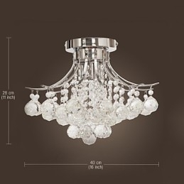 Candelabru Modern Cristal 3 Lumini