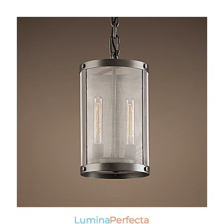 Lampă suspendată cu 2 lumini cu abajur transparent Lampă suspendată cu 2 lumini cu abajur transparent