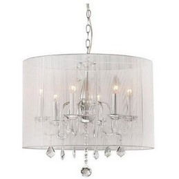 Lampă suspendată galvanizată cu tambur, modernă și contemporană