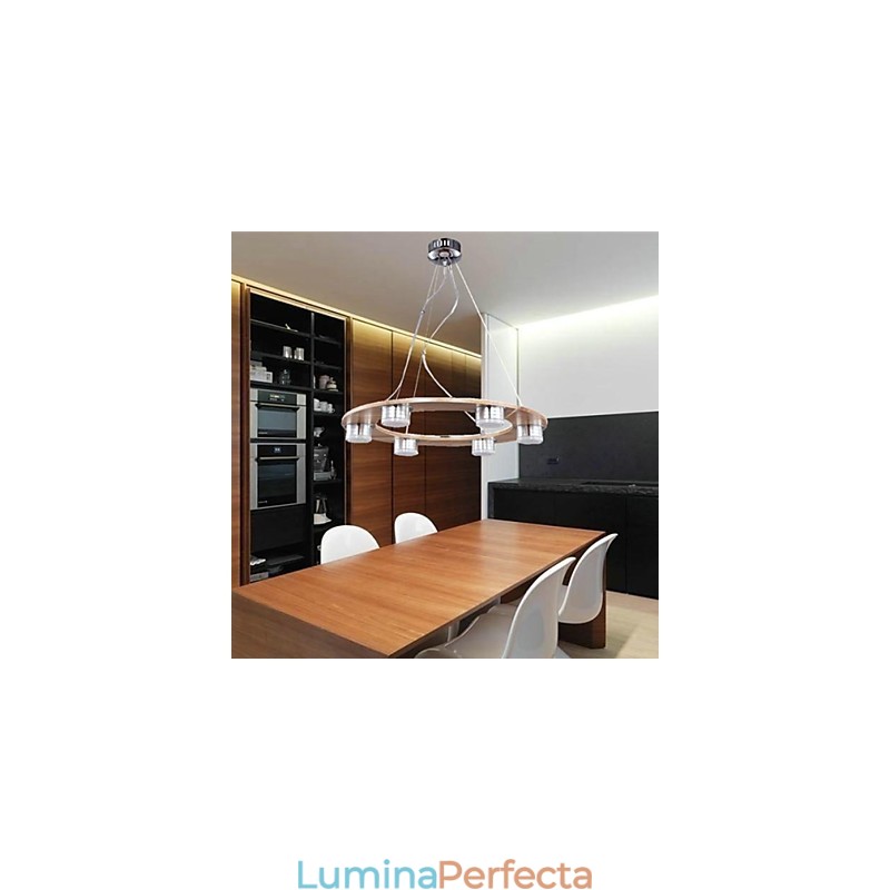 Lampe suspendate Modern Contemporan Lemn Bambus