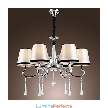 Modern Contemporan Tradițional Clasic Rustic Lodge Vintage Island Candelabru din metal cromat