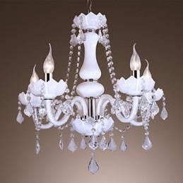 Candelabru de lux din sticlă de cristal de jad în stil european modern