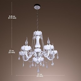 Candelabru de lux din sticlă de cristal de jad în stil european modern