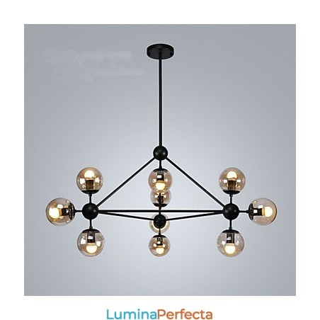 Country Painting Metal Pendant Lampă Garaj