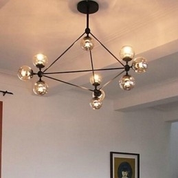 Country Painting Metal Pendant Lampă Garaj