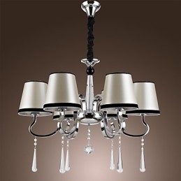 Modern Contemporan Tradițional Clasic Rustic Lodge Vintage Island Candelabru din metal cromat