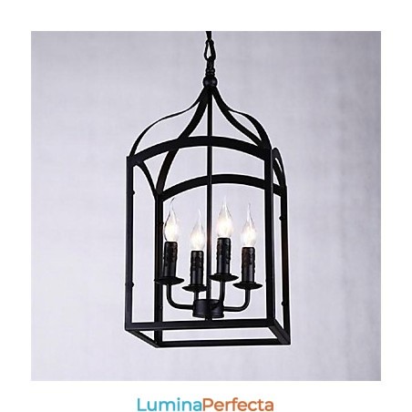 Modern Contemporan Tradițional Clasic Rustic Lodge Retro Lanternă Country Globe Lampă suspendată din metal în stil mini