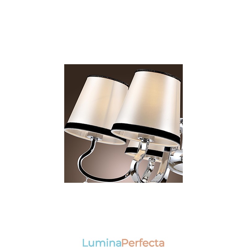 Modern Contemporan Tradițional Clasic Rustic Lodge Vintage Island Candelabru din metal cromat