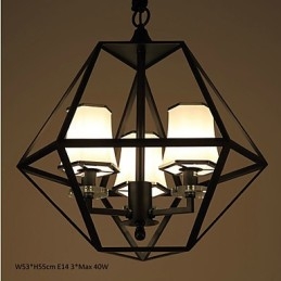 Lampe suspendate 3 Lumini Country Outdoors Metal