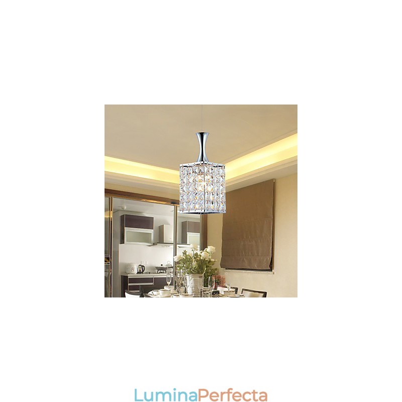 3 lumini cadru metalic K9 candelabru de cristal Droplight Trimite bec