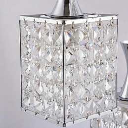 3 lumini cadru metalic K9 candelabru de cristal Droplight Trimite bec