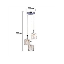 3 lumini cadru metalic K9 candelabru de cristal Droplight Trimite bec