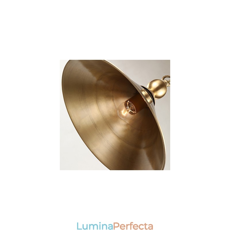 Lampă suspendată din alamă pură, stil clasic, metal tradițional