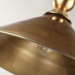 Lampă suspendată din alamă pură, stil clasic, metal tradițional