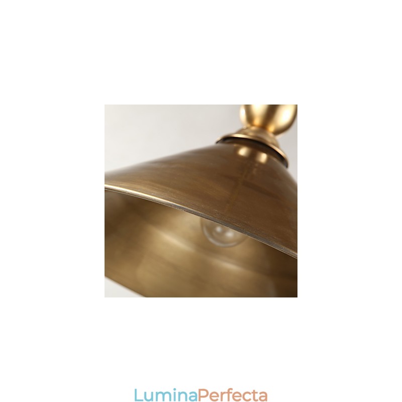 Lampă suspendată din alamă pură, stil clasic, metal tradițional
