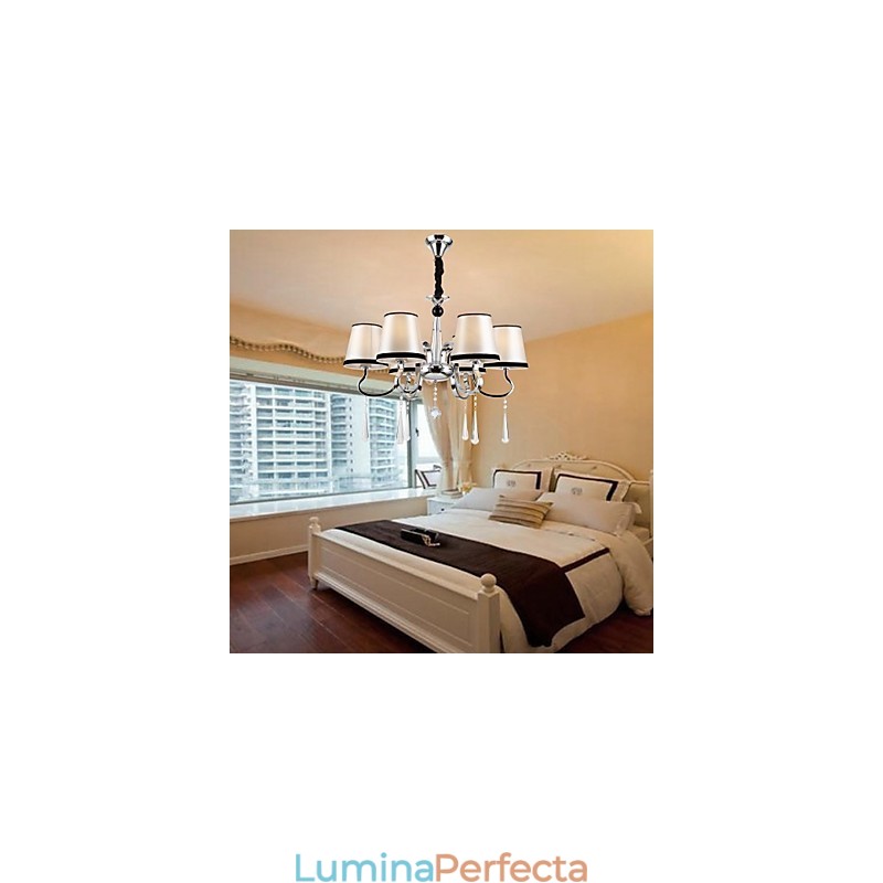 Modern Contemporan Tradițional Clasic Rustic Lodge Vintage Island Candelabru din metal cromat