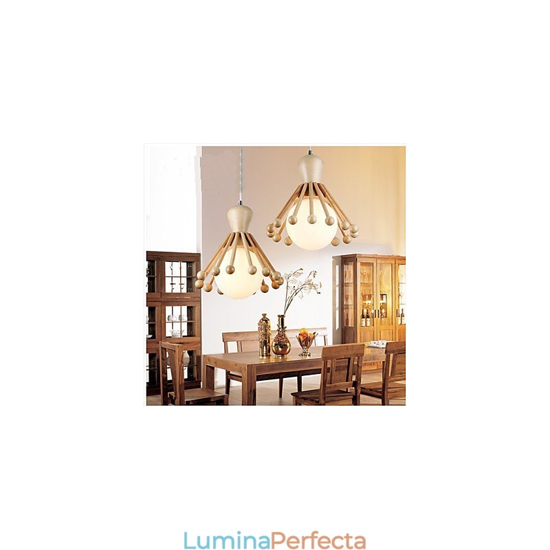 Candelabru din lemn de grădină Candelabru nordic simplu din lemn 2