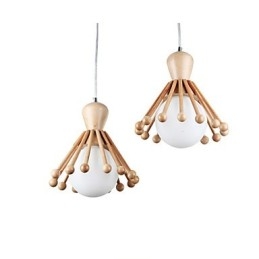 Candelabru din lemn de grădină Candelabru nordic simplu din lemn 2