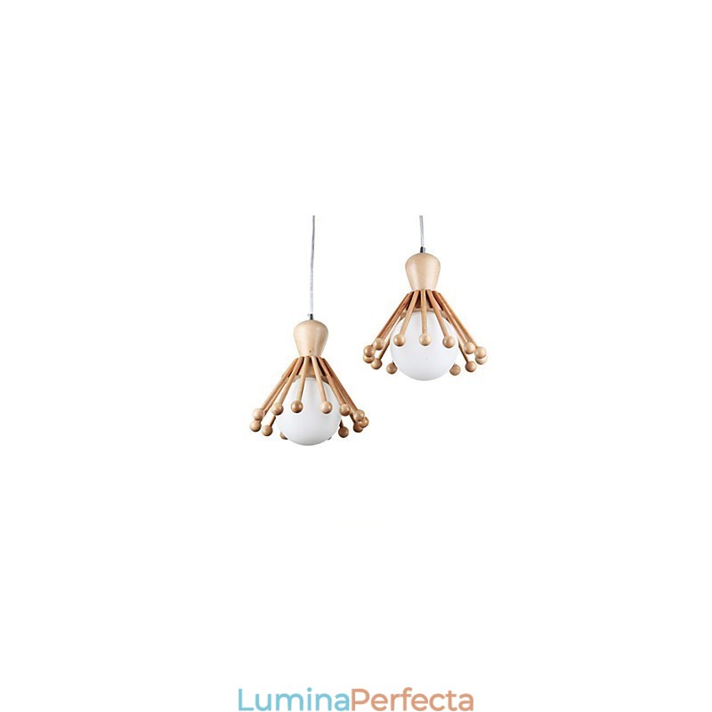 Candelabru din lemn de grădină Candelabru nordic simplu din lemn 2