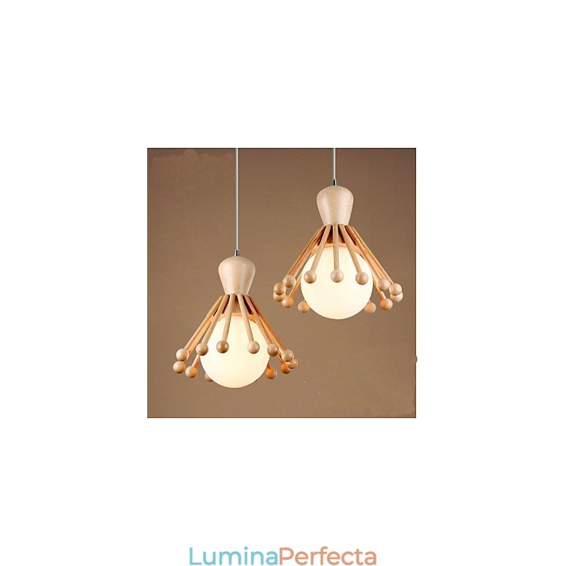 Candelabru din lemn de grădină Candelabru nordic simplu din lemn 2
