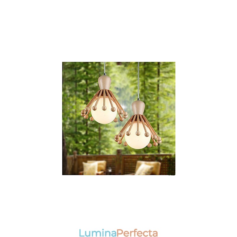 Candelabru din lemn de grădină Candelabru nordic simplu din lemn 2