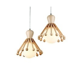 Candelabru din lemn de grădină Candelabru nordic simplu din lemn 2