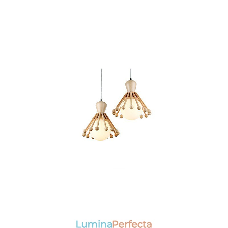 Candelabru din lemn de grădină Candelabru nordic simplu din lemn 2