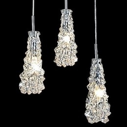 Candelabru Tradition Classic din sticla transparenta cu 3 lumini