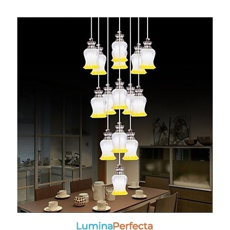 Restaurant 15 Head Of Modern Simple Crystal Pendant Pandantiv Restaurant 15 Head Of Modern Simple Crystal Pendant Pandantiv