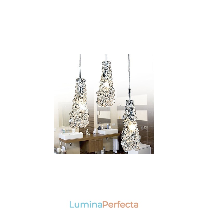 Candelabru Tradition Classic din sticla transparenta cu 3 lumini